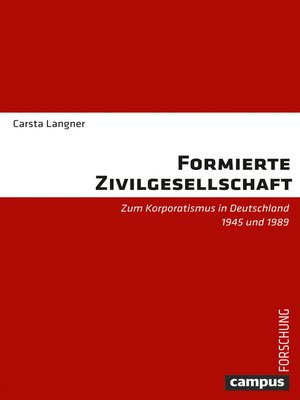 cover image of Formierte Zivilgesellschaft